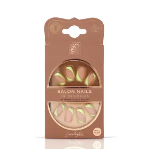 SOSU Cosmetics Umelé nechty Limelight (Salon Nails) 30 ks