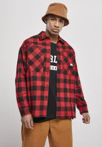 Pánska košeľa Southpole Check Flannel Shirt Farba: red, Veľkosť: L