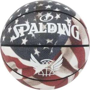 Spalding TREND STARS STRIPES Basketbalová lopta, biela, veľkosť