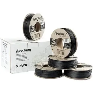 Filament Spectrum PLA Carbon Set 1.75 mm Black 5× 0.25 kg