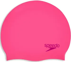 Plavecká čiapočka speedo plain moulded silicone junior cap ružová
