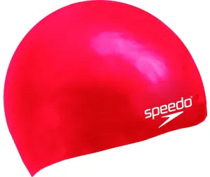 Speedo MOULDED SILC CAP JU Juniorská plavecká čiapka, červená, veľkosť os