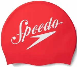 Plavecká čiapočka speedo slogan print cap červená