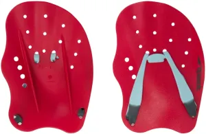Plavecké packy speedo tech paddle lava red/chill blue/grey m #2576526