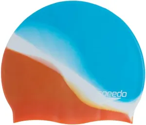 Plavecká čiapka speedo multi coloured silicone cap modro/oranžová