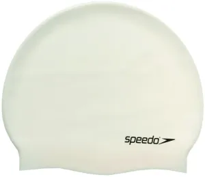 Speedo PLAIN FLAT CAP Plavecká čiapka, biela, veľkosť