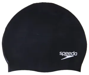 Speedo plain moulded silicone cap čierna #2196551