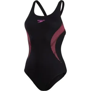Speedo PLACEMENT MUSCLEBACK Dámske športové plavky, čierna, veľkosť #411516
