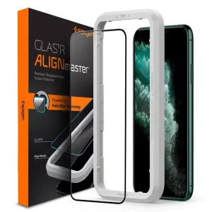 SPIGEN 16687
SPIGEN GLASS tR ALIGN MASTER  3D sklo Apple iPhone 11 Pro / XS / X čierne
