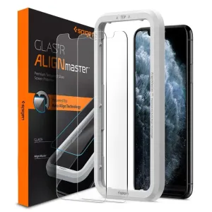 Tvrdené sklo Spigen Align Glass pre Apple iPhone 11/XR, 2 kusy AGL00101