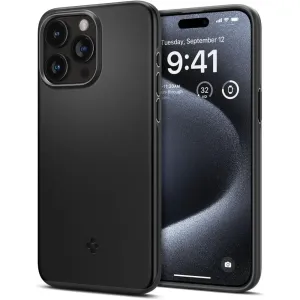KRYT SPIGEN THIN FIT iPhone 15 Pro BLACK