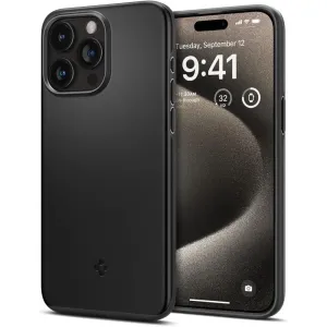 KRYT SPIGEN THIN FIT iPhone 15 Pro Max BLACK