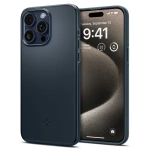 Kryt Spigen Thin Fit, metal slate - iPhone 15 Pro Max (ACS06546)