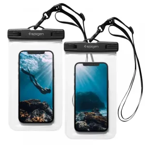 Spigen Velo A601 univerzálne vodeodolné puzdro pre smartfóny, 2 kusy, clear AMP03098