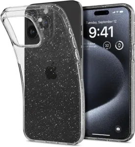 Zadný kryt Zadný kryt Spigen Liquid Crystal Glitter pre Apple iPhone 15 Pro, transparentná ACS06701