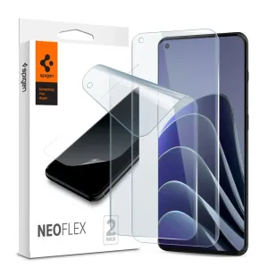 OnePlus 10 Pro, ochranná fólia (aj na zahnutú časť!), Spigen Neo Flex, číra Premium, 2 ks / balenie