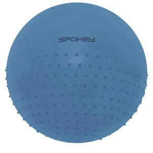 SPOKEY - HALF FIT 2v1 Masážna gymnastická lopta, 55 cm, modrá