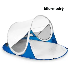 SPOKEY - STRATUS Samorozkládací plážový paraván, UV 40, UV 40, 195x100x85 cm - bielo-modrý