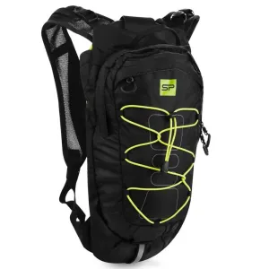 SPOKEY - DEW cyklistický a bežecký batoh 15 l, čierno-žlto-zelené doplnky