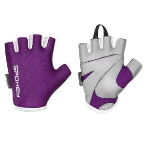 SPOKEY - LADY FIT Dámské fitness rukavice, fialové, veľkosť M
