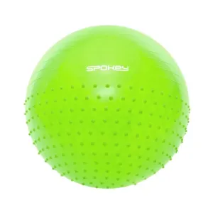 SPOKEY - HALF FIT Gymnastická lopta 2v1 65 cm vrátane pumpičky zelená