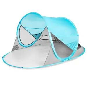 SPOKEY - STRATUS Samorozkládací plážový paraván, UV 40, 195x100x85 cm - svetlo modrý