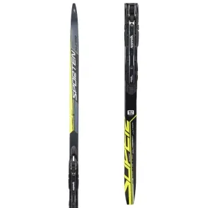 Sporten SET SUPER JR CLASSIC SKIN + XCELERATOR JR Detské lyže na klasiku s podporou stúpania, čierna, veľkosť 142