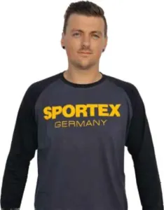 SPORTEX Tričko s dlhým rukávom a logom - čierne Veľkosť: M