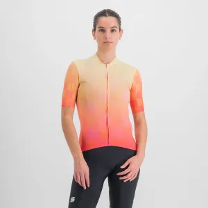 SPORTFUL Cyklistický dres s krátkym rukávom - ROCKET - oranžová/béžová