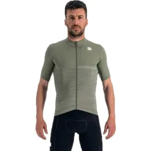 Sportful GIARA JERSEY Pánsky cyklistický dres, khaki, veľkosť XXL