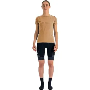 Sportful GIARA W TEE Dámske cyklistické tričko, hnedá, veľkosť #4215397