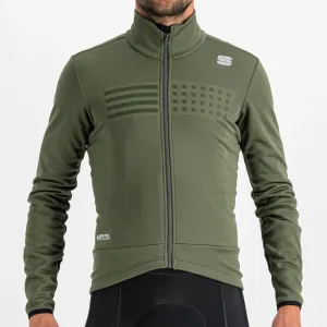 SPORTFUL Cyklistická zateplená bunda - TEMPO - zelená #9344054