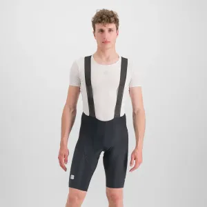 SPORTFUL Cyklistické nohavice krátke s trakmi - BODYFIT CLASSIC - čierna/zlatá