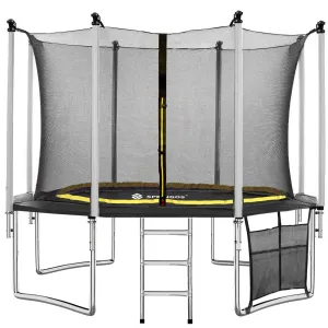Springos Záhradná trampolína pre deti s vnútornou sieťou a rebríkom - 427-435 cm #6606504