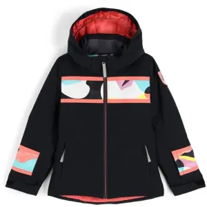 Spyder GIRLS MILA-JACKET Dievčenská lyžiarska bunda, čierna, veľkosť #419700