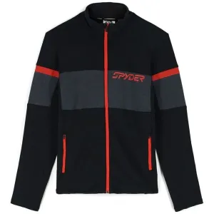 Spyder Speed Full Zip Mens Fleece Jacket Black/Volcano XL Bunda