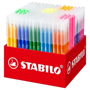 STABILO - Vláknová fixka Trio A-Z - 240 ks box - 20 rôznych farieb