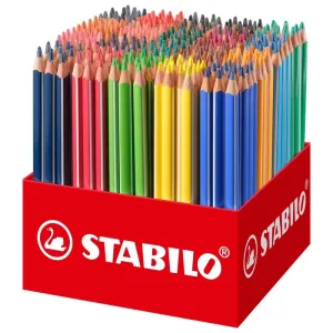 STABILO - Trojhranné farbičky Trio hrubá 300 ks - 20 rôznych farieb