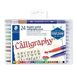 Staedtler Calligraph Duo 2,0/3,5 mm, kaligrafický, obojstranný, 24 farieb