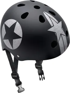 STAMP - Detská prilba na bicykel/skateboard Stamp čierna 54-60cm