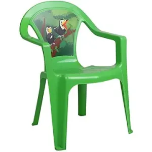 Detský záhradný nábytok – Plastová stolička zelená