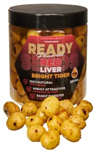 Starbaits tigrí orech ready seeds bright tiger 250 ml - red liver