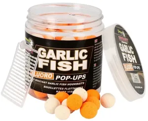 Starbaits boilie fluo plávajúce garlic fish-80 g 14 mm
