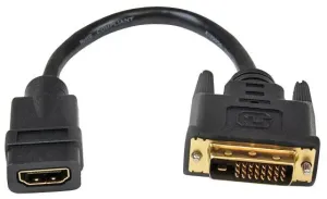 Startech Hddvifm8In Cable Assy, Hdmi Skt-Dvi/d Plug, 200M