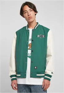 Starter Nylon College Jacket darkfreshgreen/palewhite - Size:S