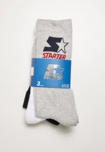 Ponožky Starter Crew Socks UNI Farba: heathergrey/black/white, Veľkosť: 35-38