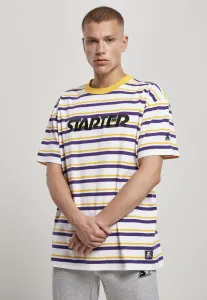 Pánske tričko Starter Stripe Jersey Farba: wht/cali.yellow/realviolet/wht, Veľkosť: S