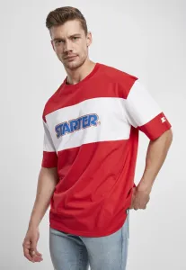 Pánske tričko Starter Block Jersey Farba: city red/white, Veľkosť: L