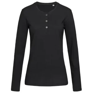 Stedman Dámske tričko s dlhým rukávom Sharon Henley - Čierna | S