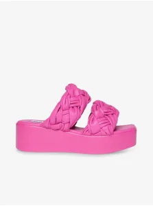 Tmavoružové dámske papuče na platforme Steve Madden Bazaar #575926